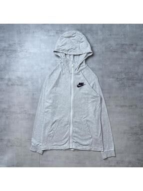 Y2K Nike 00s Gray Zip Up Hoodie Jacket